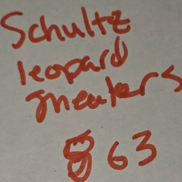 Schutz Lucille Lug Sole Leopard Print Faux Shearling Lined Ankle BootSize 7.5 B - Picture 12 of 12